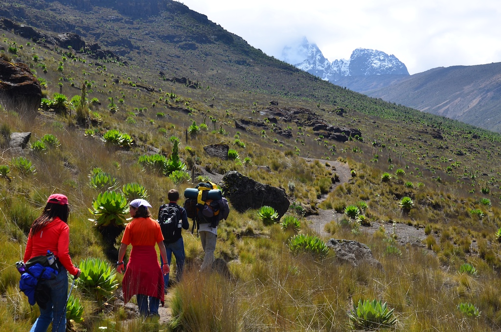 5 days Mount Kenya climb Sirimon Chogoria